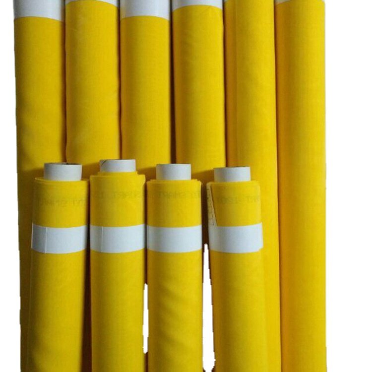 Factory price 60-420 yellow white silk screen printing mesh for textile screen printing