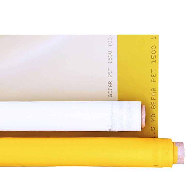 Factory price 60-420 yellow white silk screen printing mesh for textile screen printing
