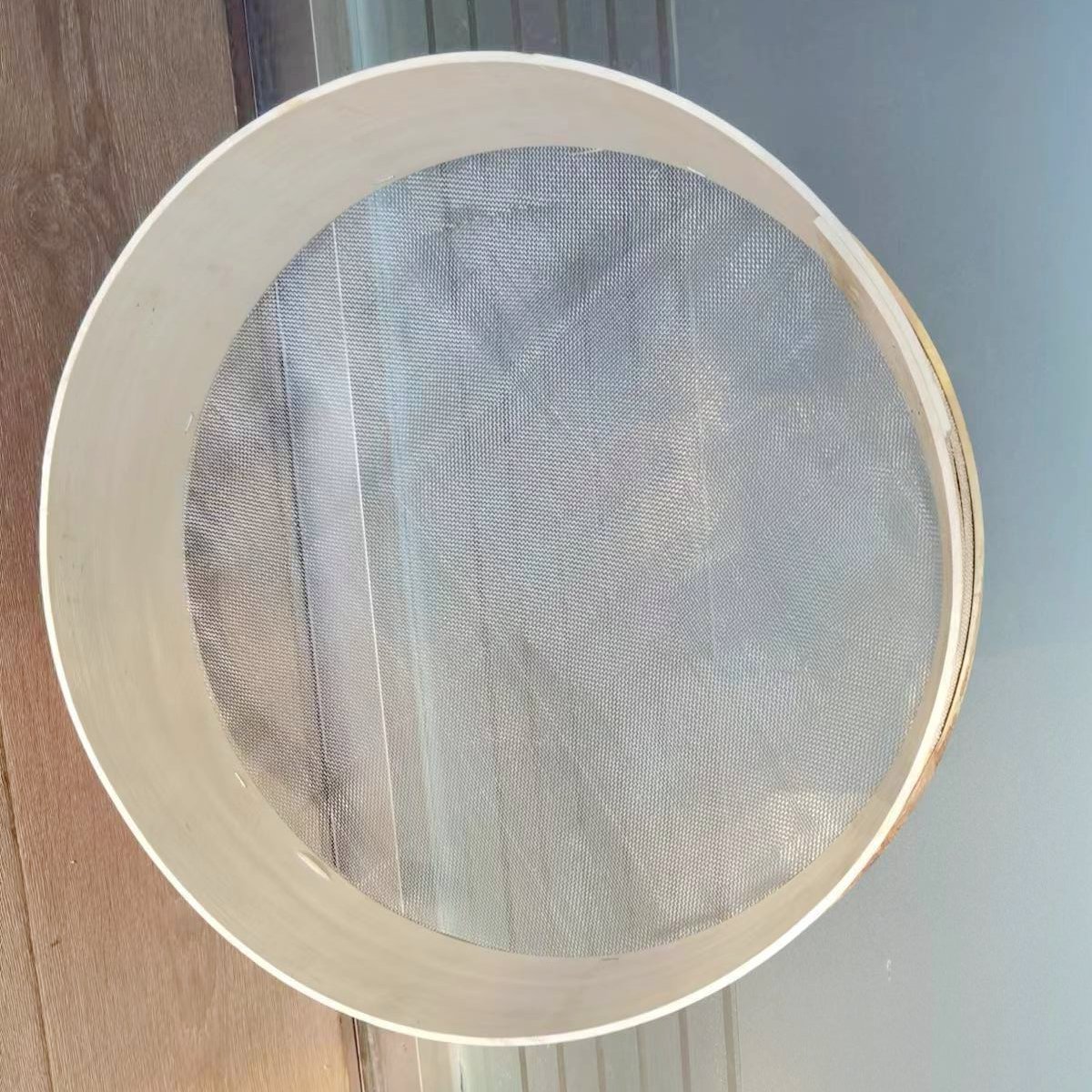 Traditional Handmade Wooden Garden Riddle Sieve With Stainless Steel Wire Mesh