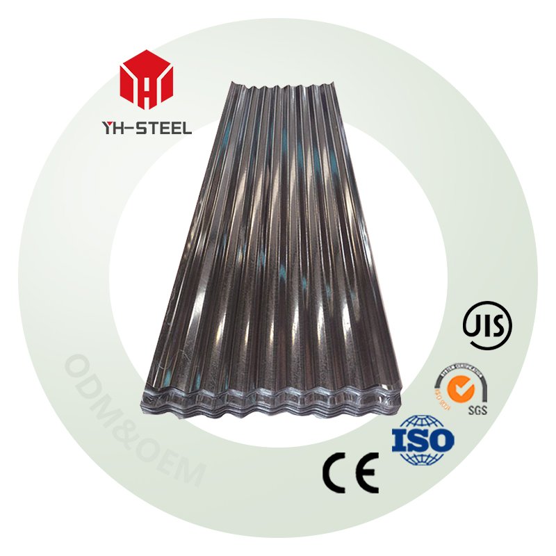 High Quality Factory Supply Z20-Z275 Corrugated Roofing Sheet Metal Roofing Tiles Building Material Galvanized Steel Sheet
