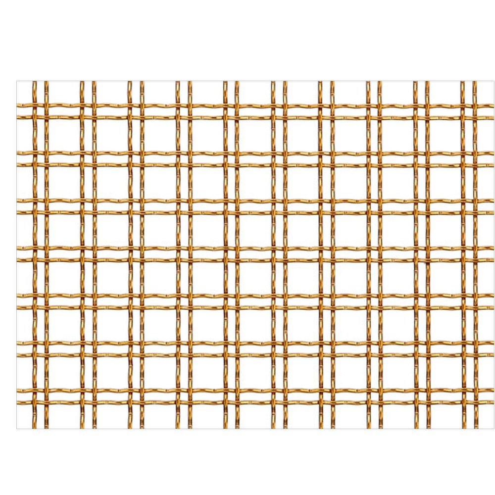 Stainless steel decorative flat top woven wire mesh