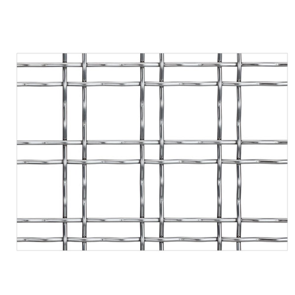 Stainless steel decorative flat top woven wire mesh