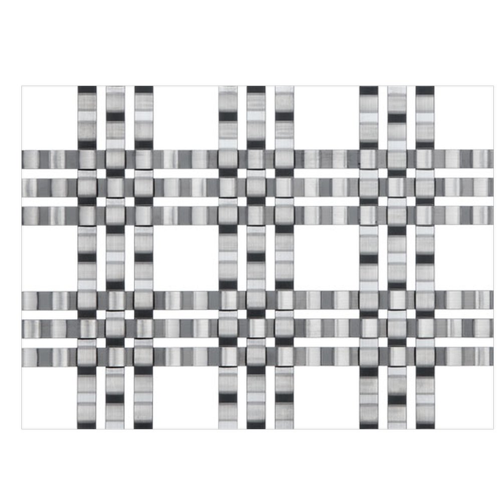 Stainless steel decorative flat top woven wire mesh
