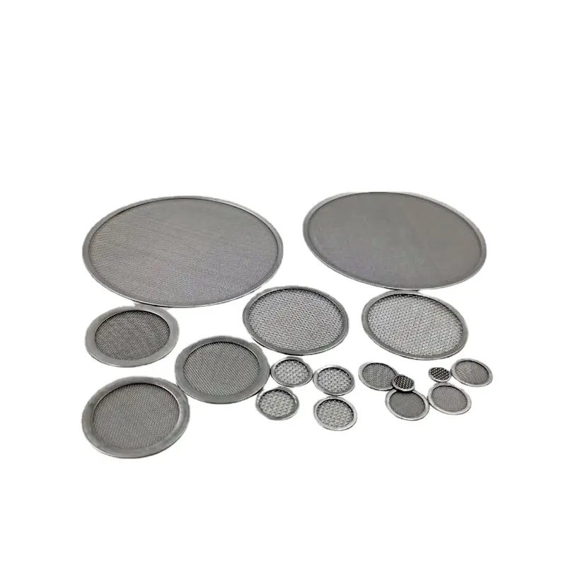High quality manufacturers custom stainless steel wire mesh woven circular filter tray sintered filter tray for pipe filtration