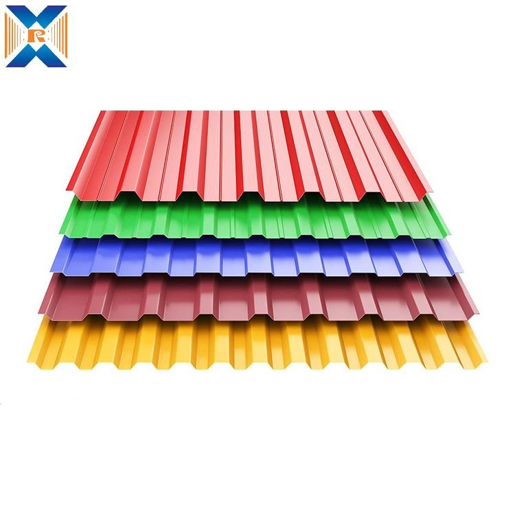 Prepainted PPGI PPGL Corrugated Steel Roofing Sheet Color Coated Galvanized Roofing