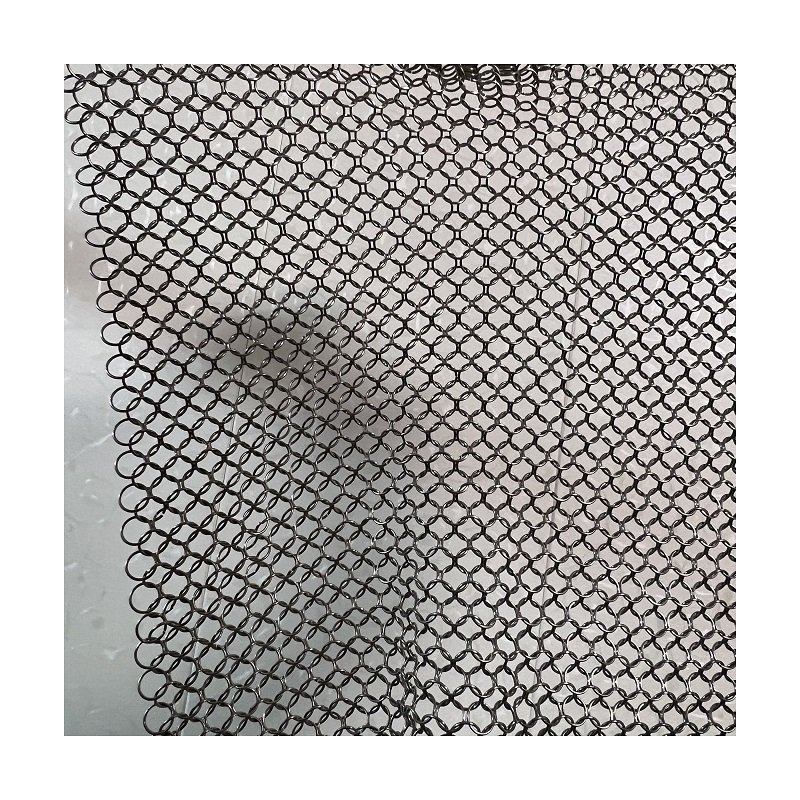 wire steel ring Interior Curtain Chain net Decorative metal Chain Mail Ring Decorative Mesh