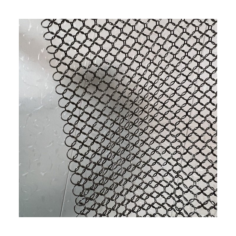 wire steel ring Interior Curtain Chain net Decorative metal Chain Mail Ring Decorative Mesh