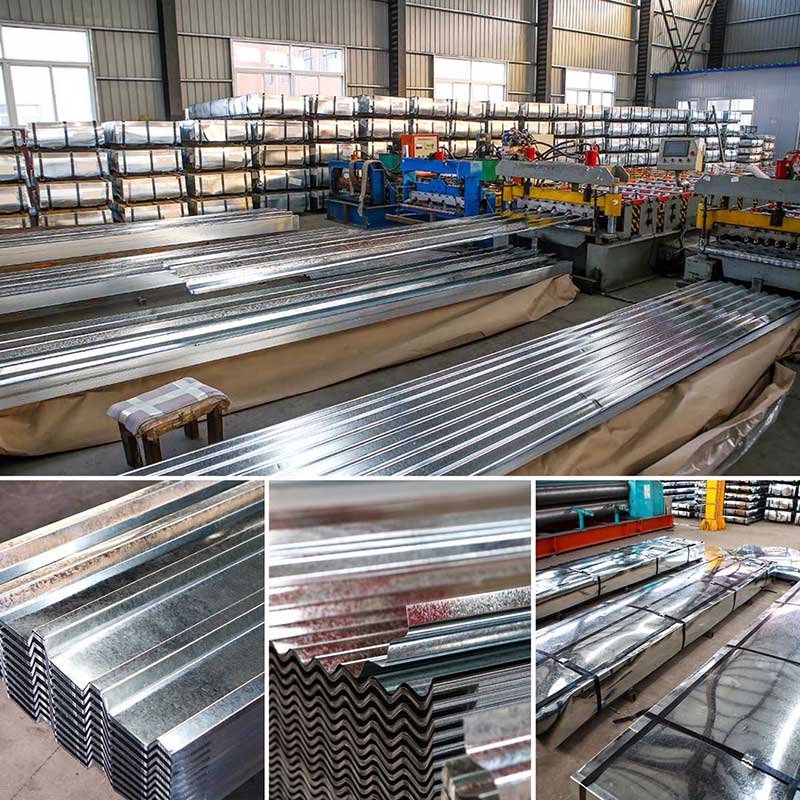 China 22 Gauge Corrugated Galvanized Zinc Roof Sheets / Iron Steel Tin Roof / Galvanised Corrugated Roofing Sheet