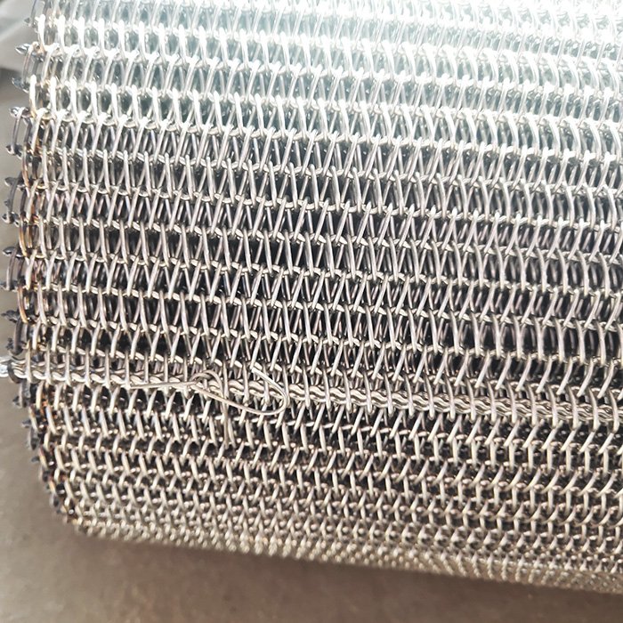 Heat Resistant 304 316 Stainless Steel Woven Conveyor Belt Wire Mesh Belt For Food Drying