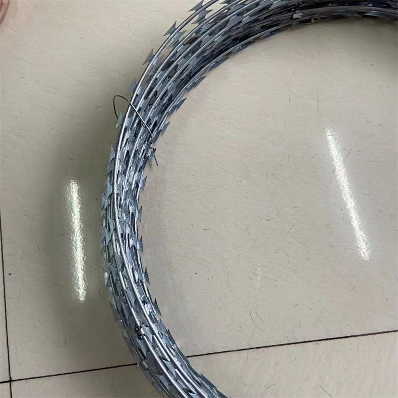 Galvanized Razor Wire Barbed Wire Coil Anti Climb Security Fencing Prison Mesh Fence