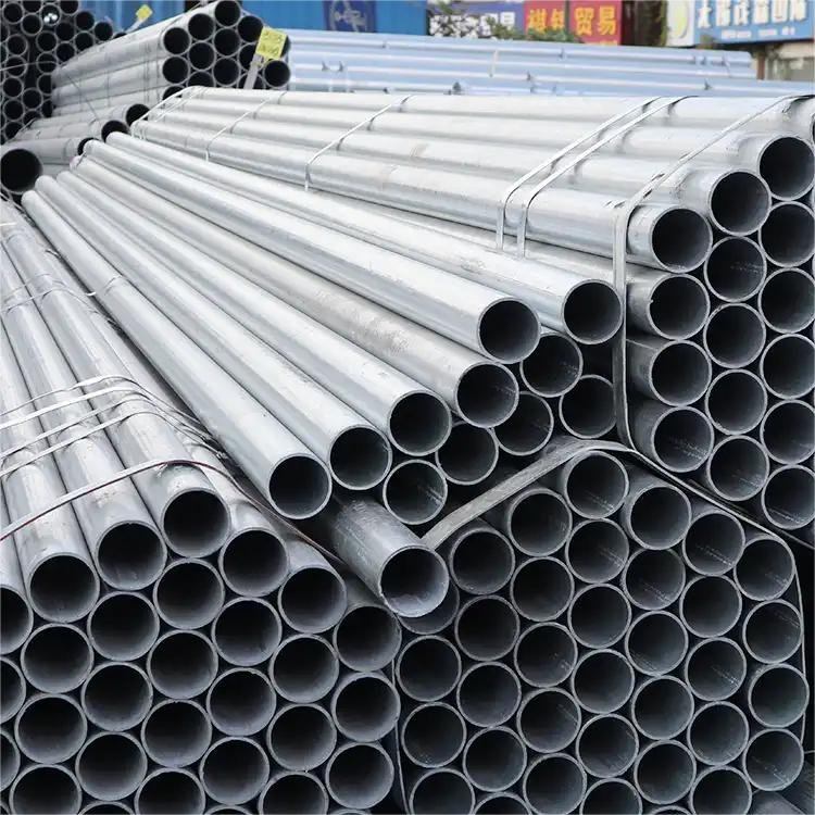 Factory direct sale low price galvanized steel pipe 4 inch round