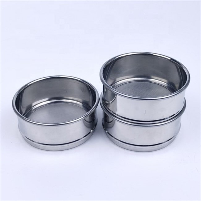 ASTM Stainless Steel Mesh Set Standard Lab Soil Testing Sieve For Sampling