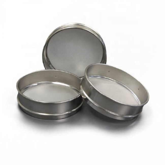 ASTM Stainless Steel Mesh Set Standard Lab Soil Testing Sieve For Sampling