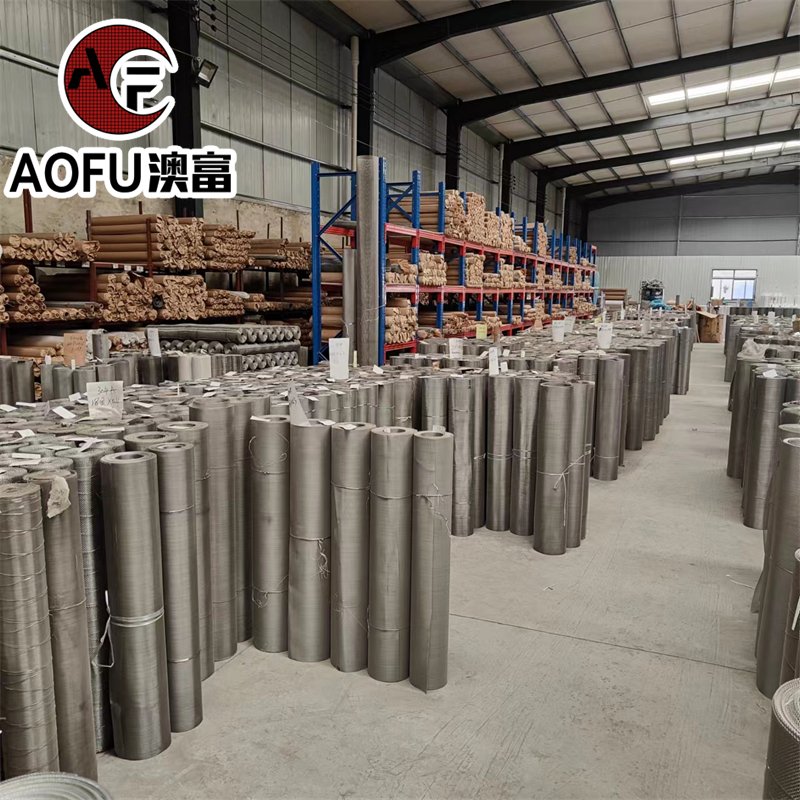 metal Weave 120 150 180 Mesh 316 316L Stainless Steel Wire Mesh Roll