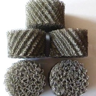 127mm width stainless steel knitted wire mesh rolls/pure nickel knitted wire mesh/knitted wire mesh for distillation
