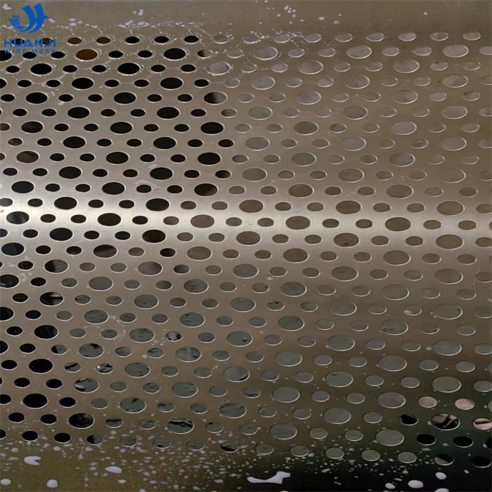 Round hole decoration galvanized perforated metal mesh