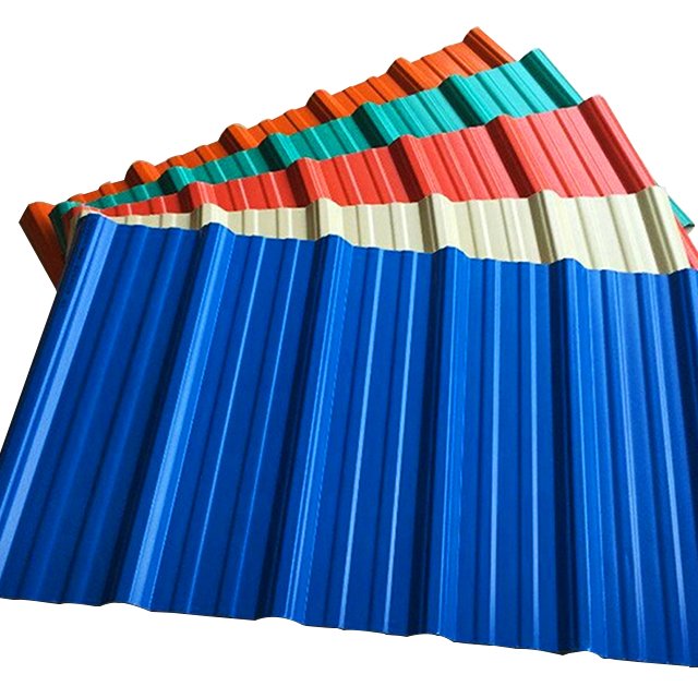 0.15mm 16 gauge blue sheet metal roofing corrugated galvanized steel roofing sheet