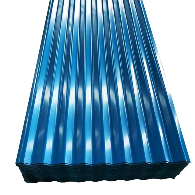 0.15mm 16 gauge blue sheet metal roofing corrugated galvanized steel roofing sheet
