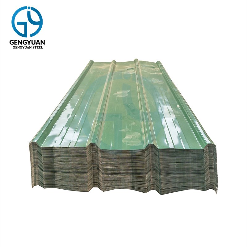 Gengyuan STEEL Zinc PPGI corrugated 10mm thick mild steel roofing sheet price