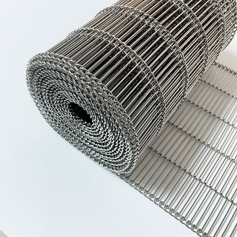 SS304 SS316 Metal Wire Mesh Conveyor Baking Belt For Enrobing Plant