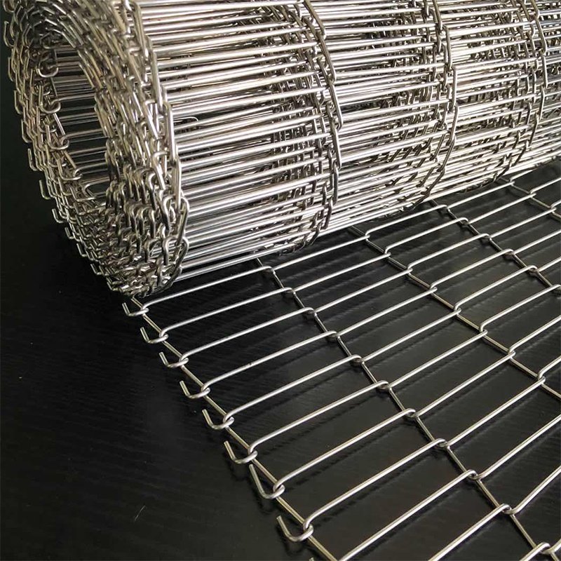 SS304 SS316 Metal Wire Mesh Conveyor Baking Belt For Enrobing Plant