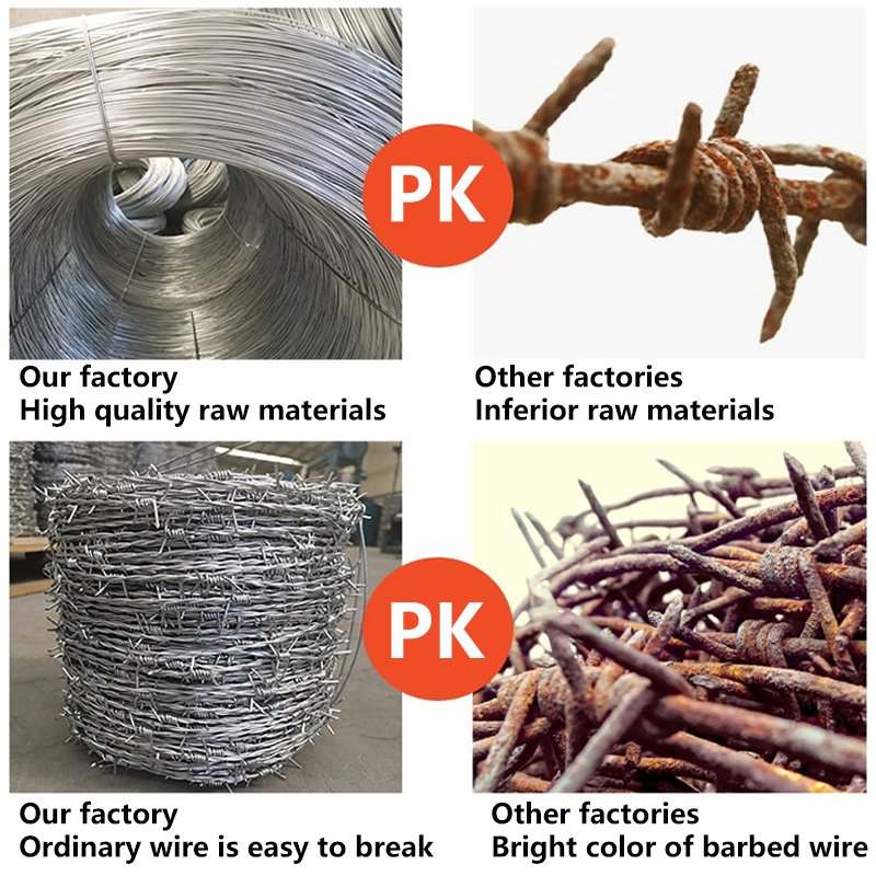 SRX Wholesale Hot Dip Zinc Plating Iron Barbed Wire Supplier Barbed Wire Mesh Farm Highway Barbed Wire