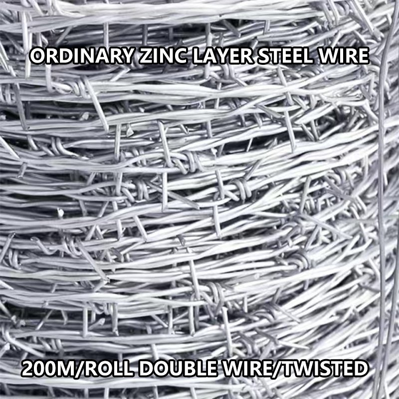 SRX Wholesale Hot Dip Zinc Plating Iron Barbed Wire Supplier Barbed Wire Mesh Farm Highway Barbed Wire