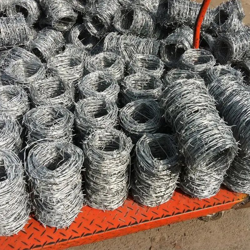 SRX Wholesale Hot Dip Zinc Plating Iron Barbed Wire Supplier Barbed Wire Mesh Farm Highway Barbed Wire