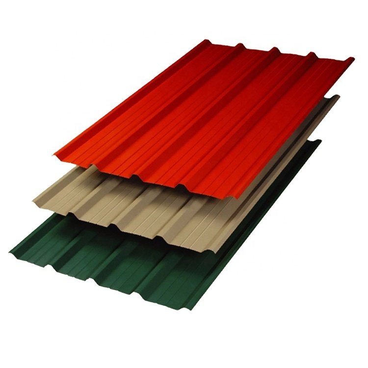 22 24 Gauge Thickness Galvanized Corrugated PPGI Steel Roofing Sheet