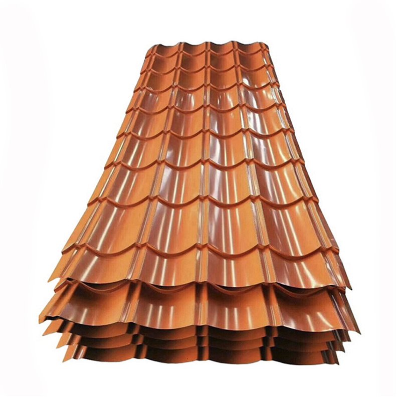 Roof tile 0.5mm thick ppgi zink galvanized 20 gauge corrugated steel roofing sheet