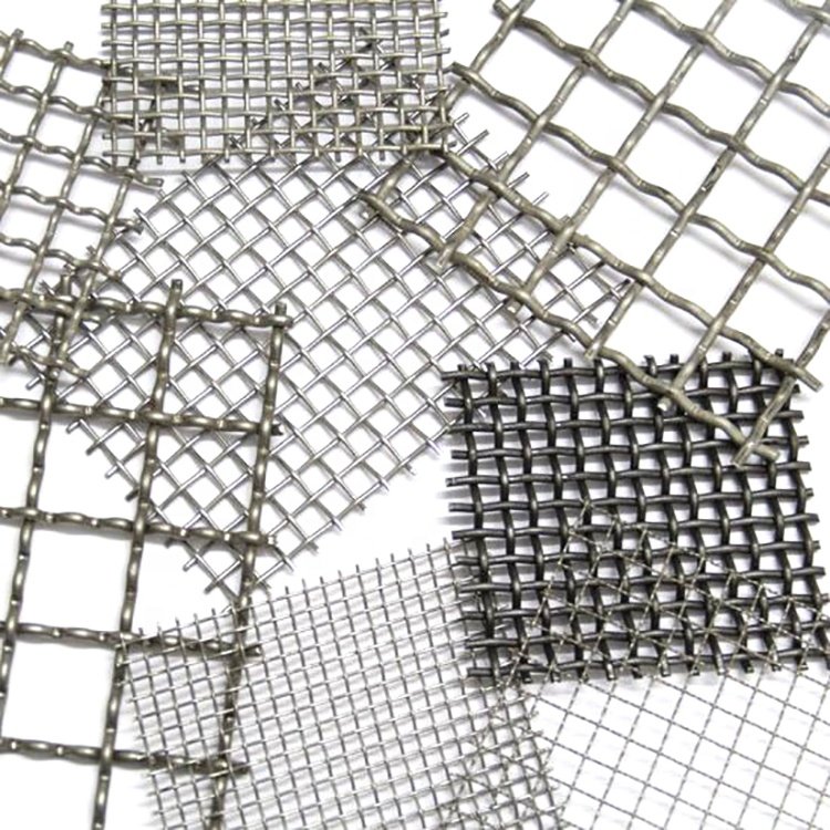 4 Mesh 4.8mm Aperture 1.5 mm Wire diameter 1m*30m 304 Stainless Steel Crimped Wire Mesh Screen Filter