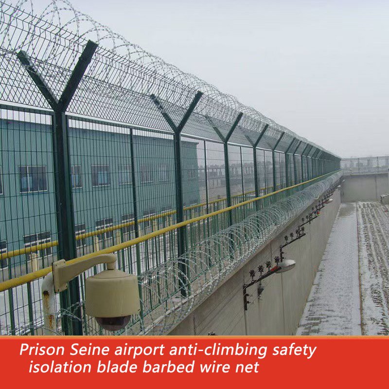 PVC-Coated Barbed Wire Coil Protective Nets for Construction and Fence Made of Steel Iron Stainless Steel Wire