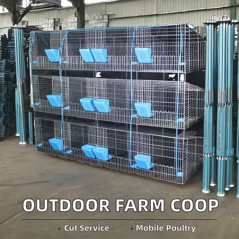 High quality poultry breeding equipment, metal rabbit cage, plain weave farm fence, factory price