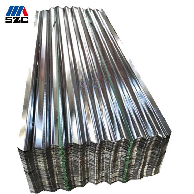 HOT DIPPED Full hard 0.21mm galvanized GI corrugated steel roofing sheet