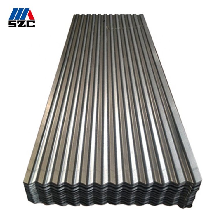 HOT DIPPED Full hard 0.21mm galvanized GI corrugated steel roofing sheet
