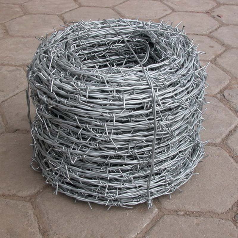 High Quality 50kg Barbed Wire Price Per Roll Galvanized Barbed Wire Mesh Stainless Steel Barb Wire Fence Roll