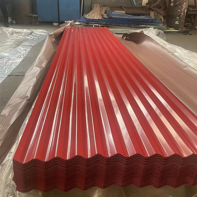 GI PPGI PPGL Galvanized Corrugated Metal Roof Tiles Color Coated Corrugated Roofing Sheet Panels Construction Materials