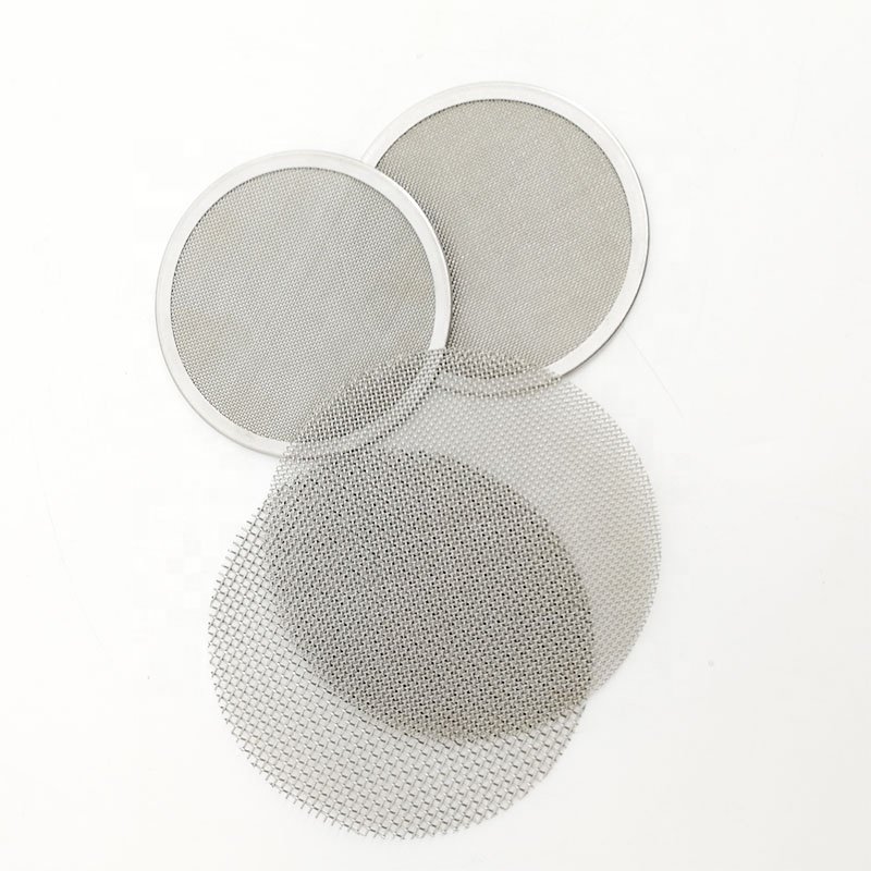 custom stainless steel 304 316 woven wire mesh filter disc circle
