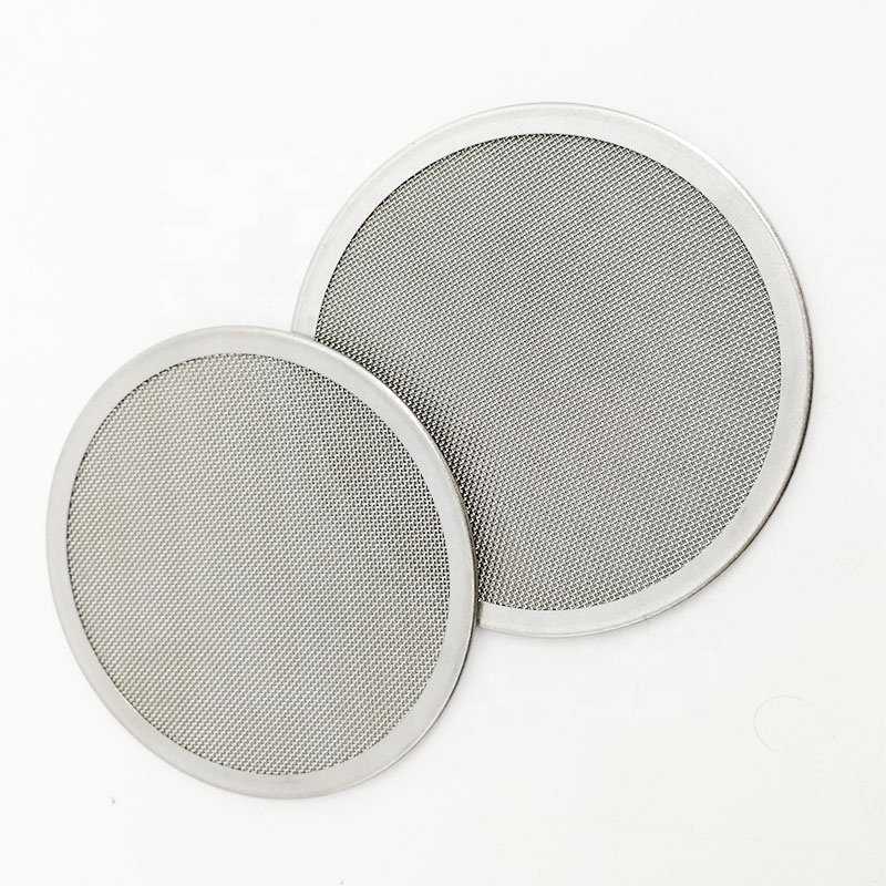 custom stainless steel 304 316 woven wire mesh filter disc circle