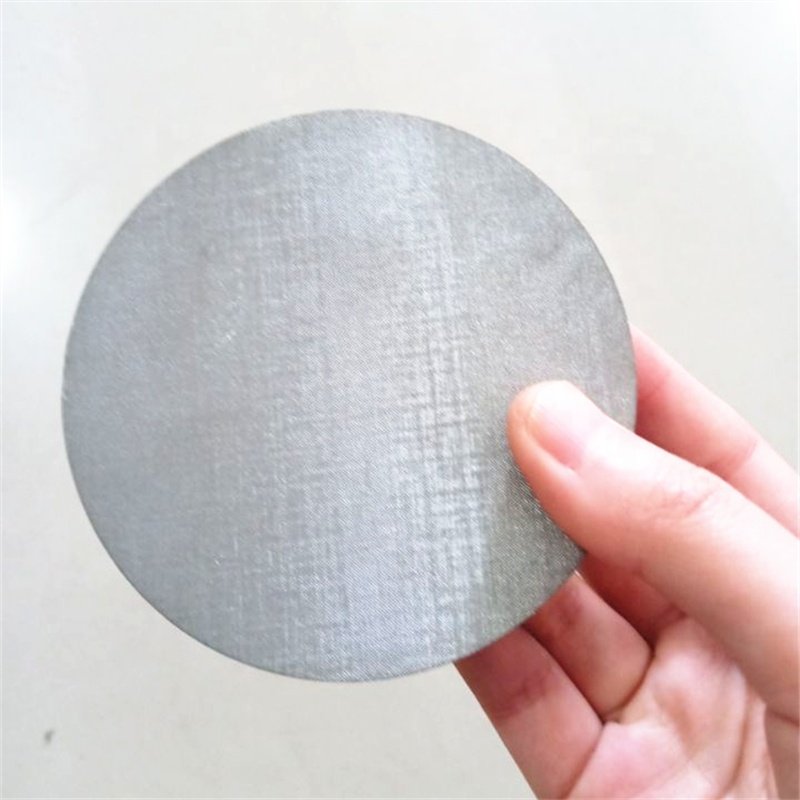 custom stainless steel 304 316 woven wire mesh filter disc circle