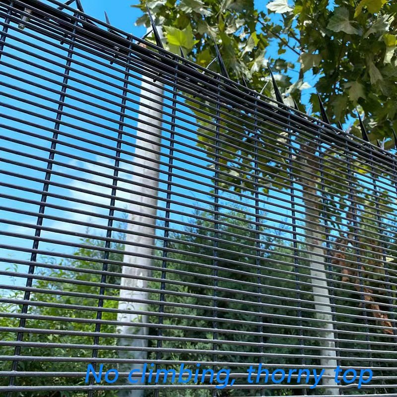 358 Dense Mesh Barbed Wire Security and Protection Product Galvanized Razor Wire made of Steel and Iron for Construction Use
