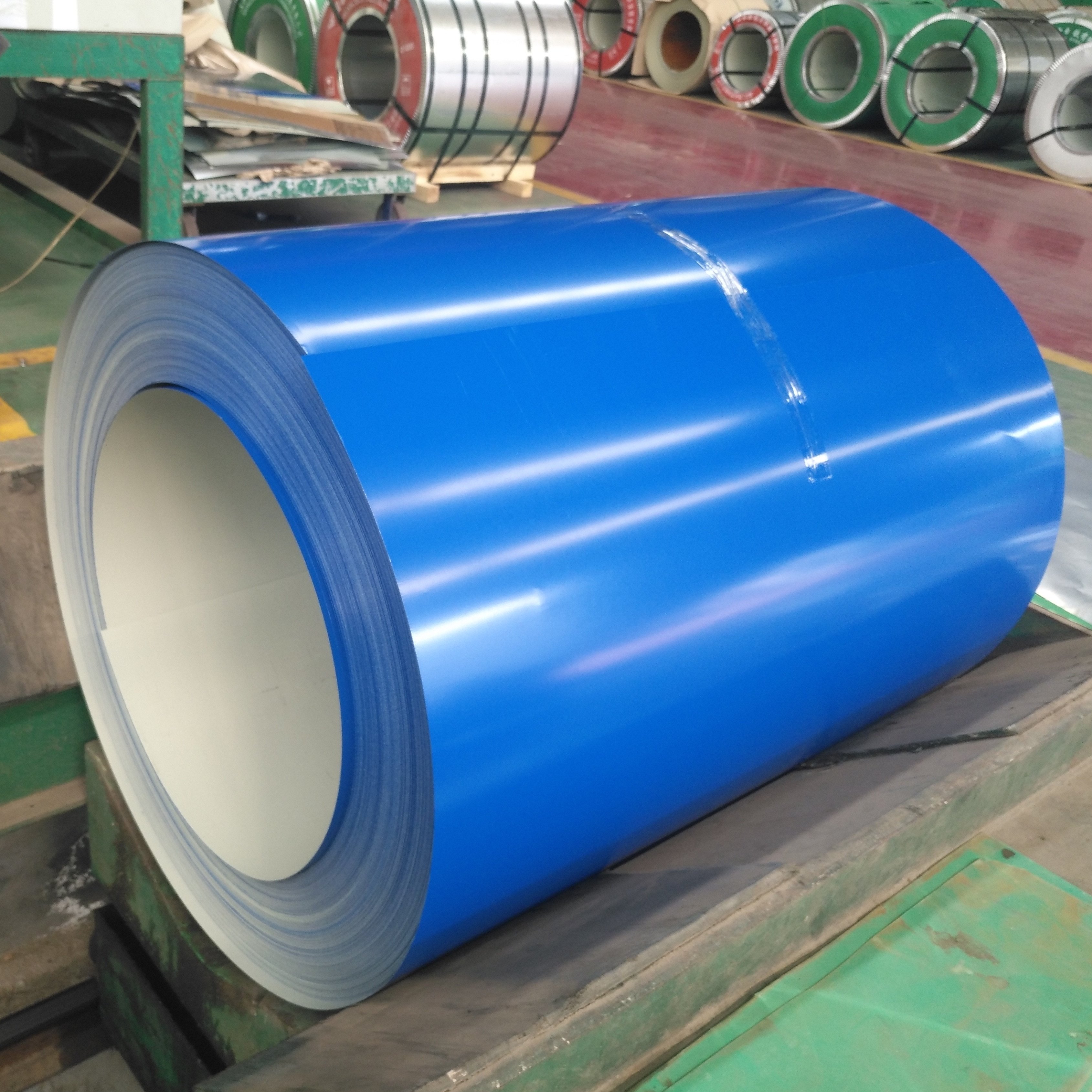 Steel coil roll z150 galvanized steel coil double coated color ppgi painted galvanized coil for roofing sheet