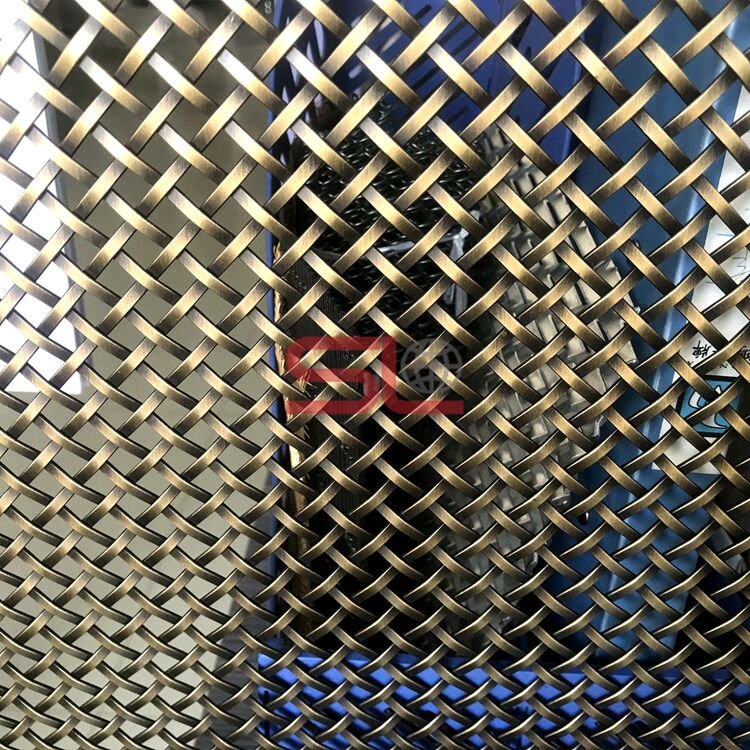 Bronze Decorative Steel Wire Mesh Metal Mesh for Furniture&Cabinet Door