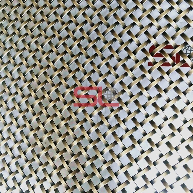 Bronze Decorative Steel Wire Mesh Metal Mesh for Furniture&Cabinet Door