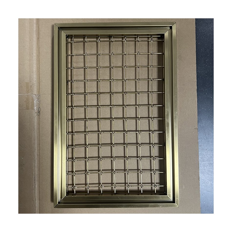 Stainless Metal decoration crimped Screen Woven netting Steel woven wire mesh decoration