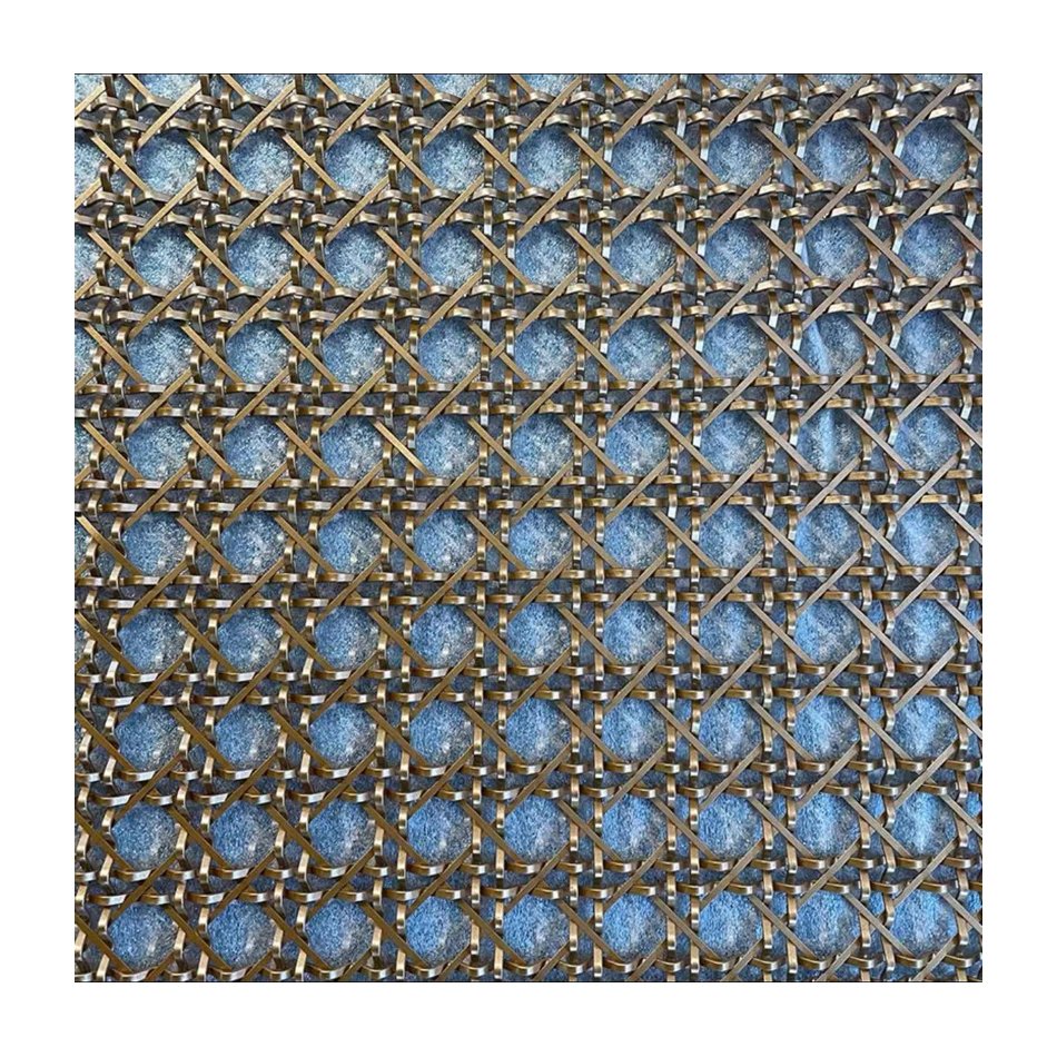 Stainless Metal decoration crimped Screen Woven netting Steel woven wire mesh decoration