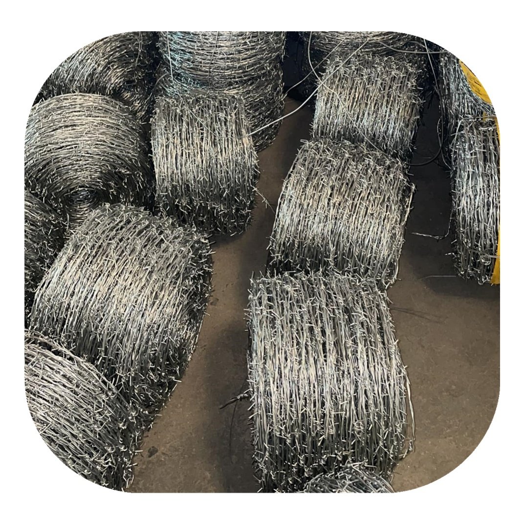 Manufacturer sales cheap price Razor Barb Wire Price Per Roll / Galvanized Barbed Wire Farm Fence