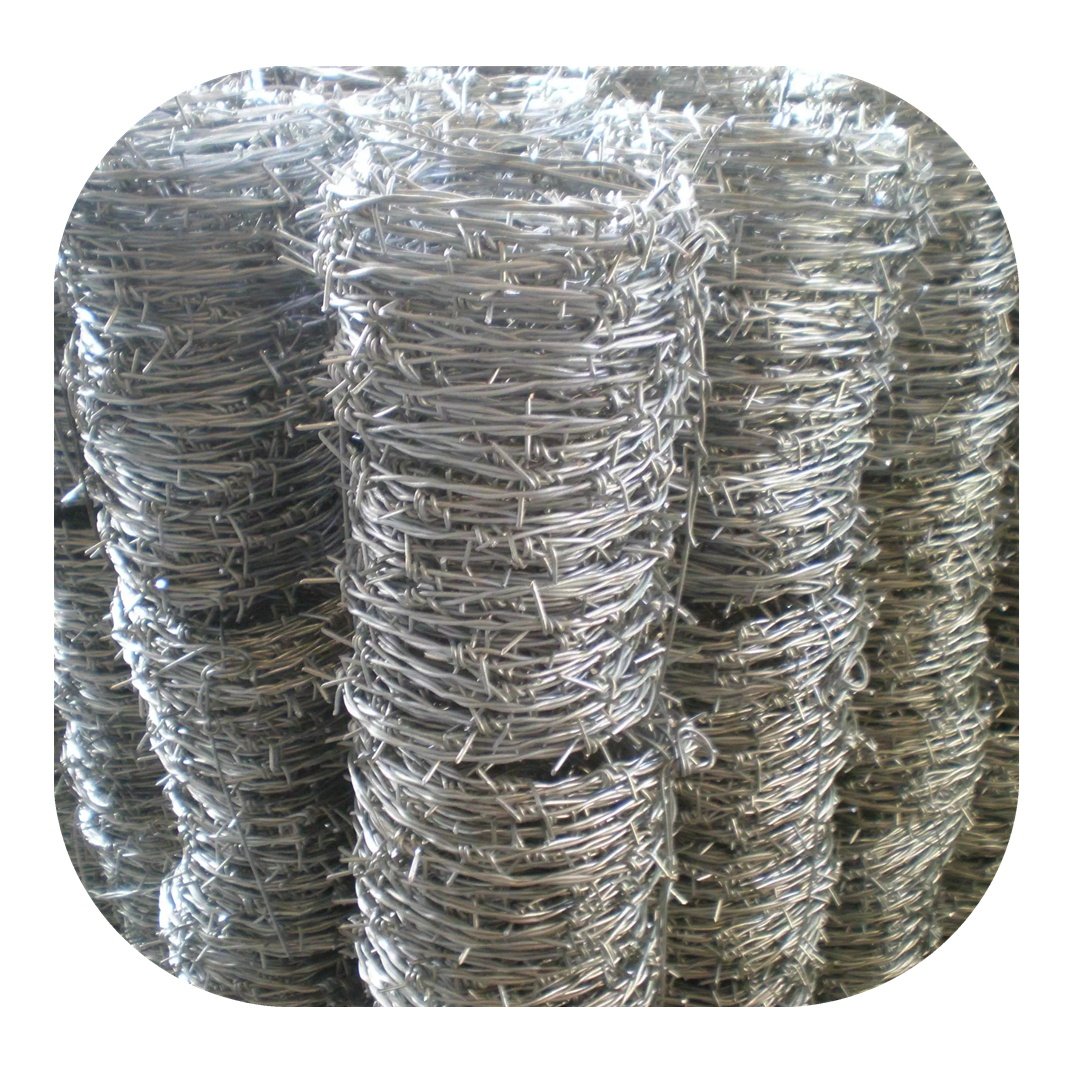 Manufacturer sales cheap price Razor Barb Wire Price Per Roll / Galvanized Barbed Wire Farm Fence