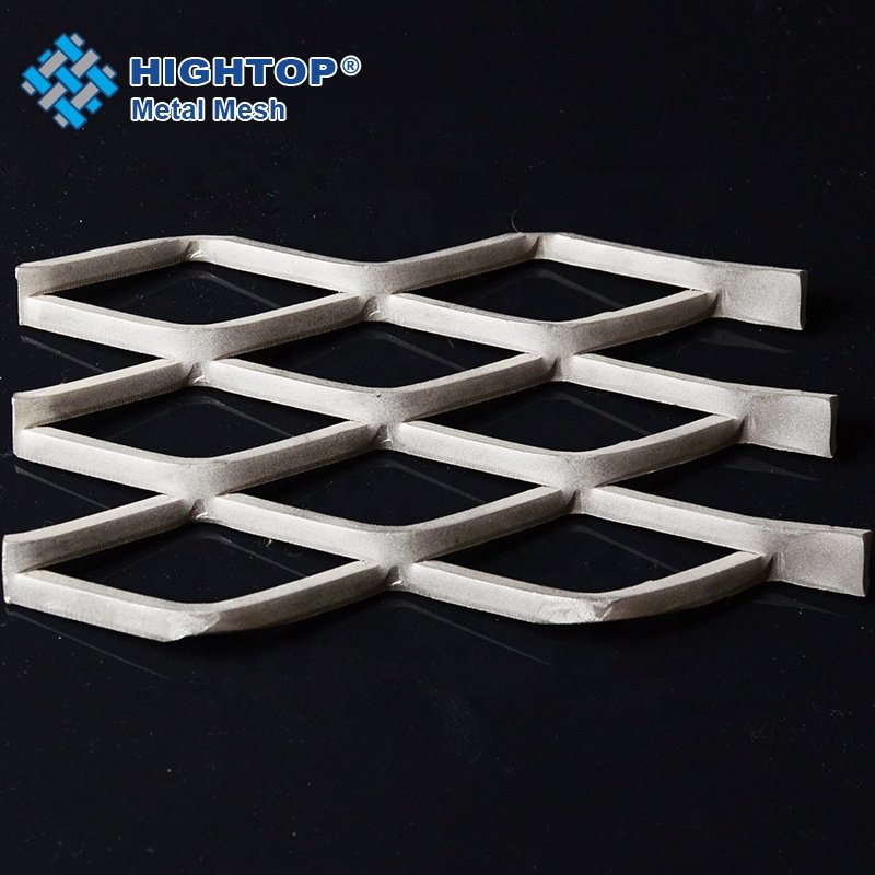 Decorative Architectural Raised Flattened Aluminum Stainless Steel Heavy Duty Expanded Metal Ramp Step Stair Walkway Wire Mesh