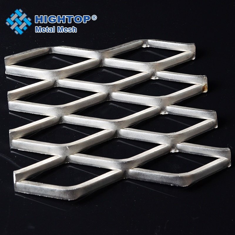 Decorative Architectural Raised Flattened Aluminum Stainless Steel Heavy Duty Expanded Metal Ramp Step Stair Walkway Wire Mesh